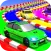 Superheroes Water Slide Colors Car Racing