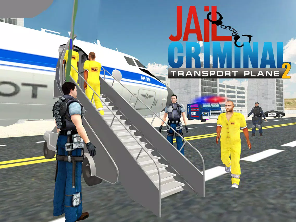 Jail criminal transport plane - flight mission iPad Screenshots