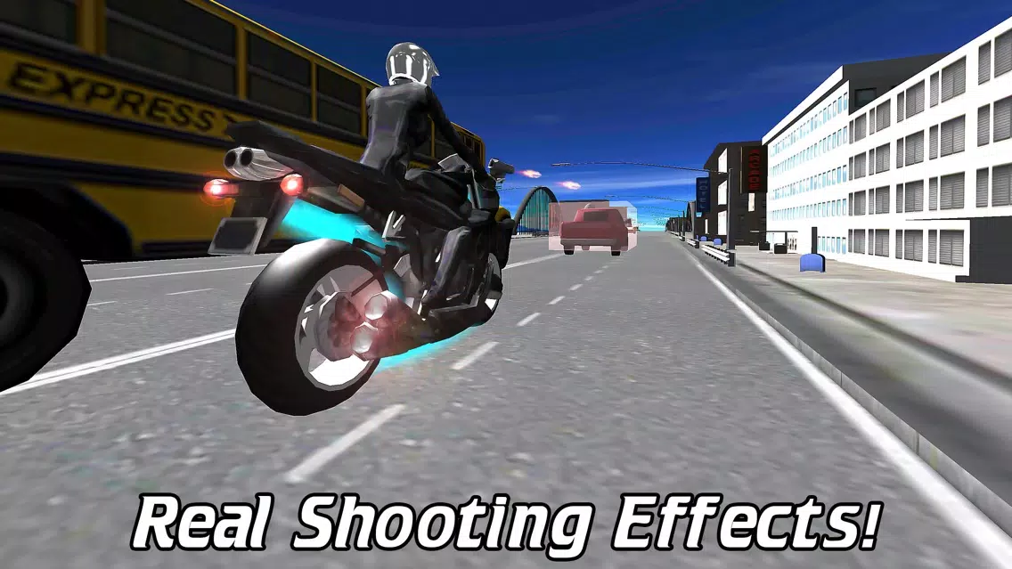 Police Bike Racing Simulator 3D – Chase & Shoot Crime Town Street Robbers Cars as an police moto driver Ekran Görüntüleri