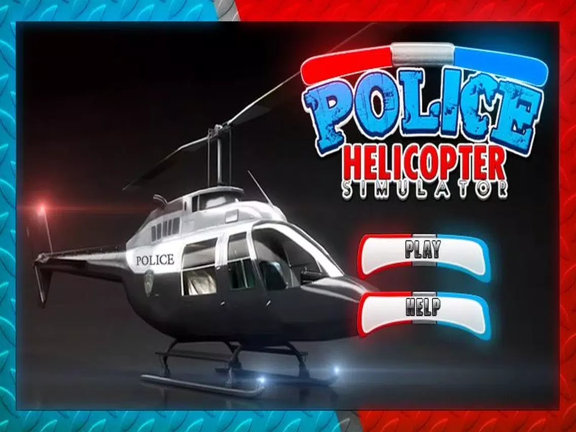 3D City Police Helicopter Flight Simulator iPad Screenshots