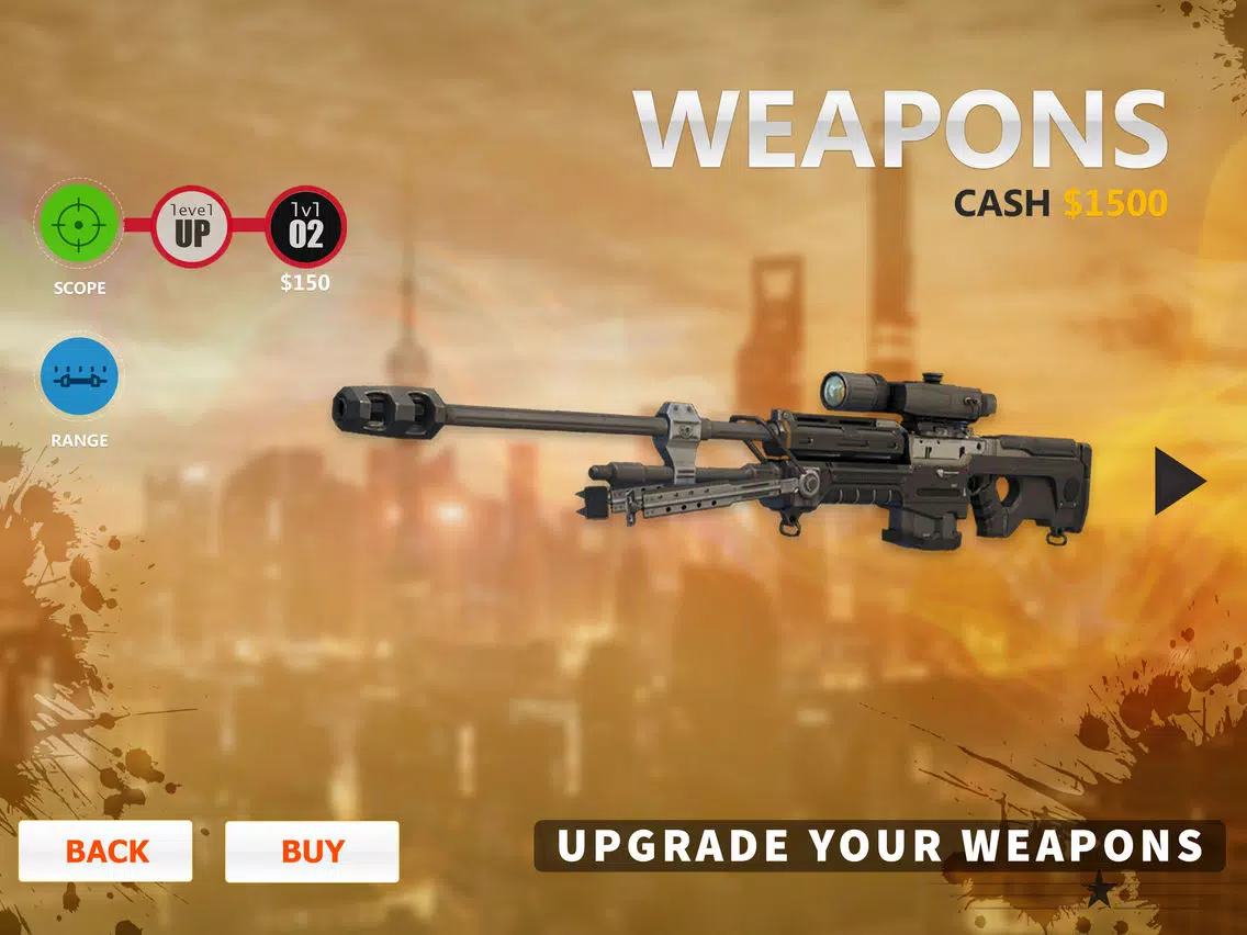 Ảnh chụp màn hình của Sniper Arena 3D: Secret Agent iPad 