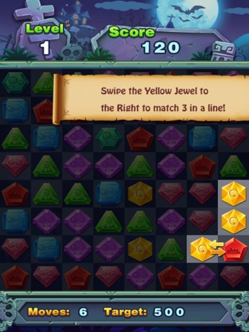 Match Jewel Pop Star - Puzzle Match-3 Jewel Star Zombie Edition iPad Screenshots