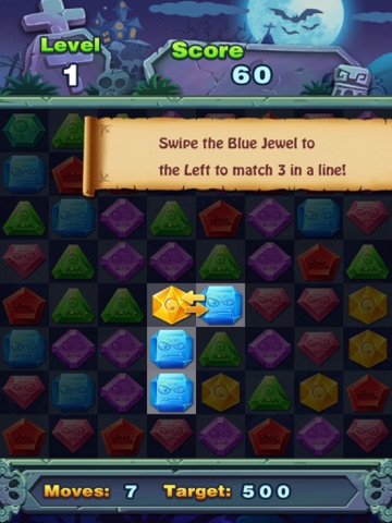 Match Jewel Pop Star - Puzzle Match-3 Jewel Star Zombie Edition iPad Screenshots