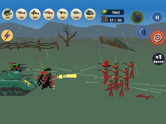 Ảnh chụp màn hình của Stickman WW2 iPad 