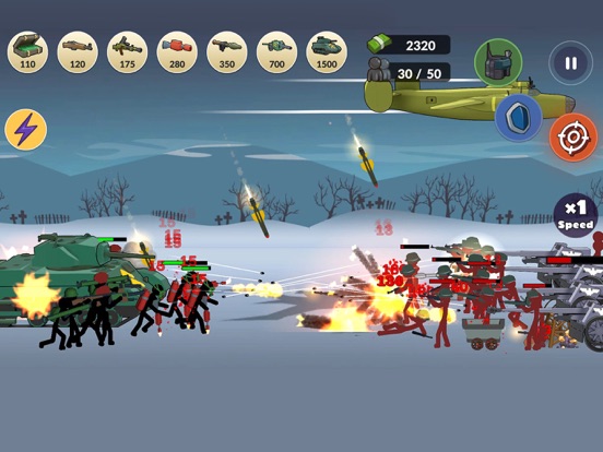 Ảnh chụp màn hình của Stickman WW2 iPad 