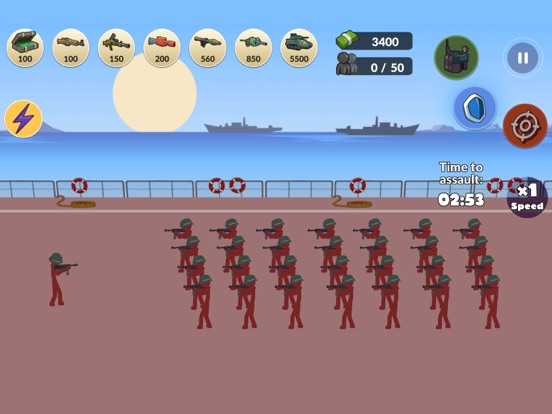 Ảnh chụp màn hình của Stickman WW2 iPad 