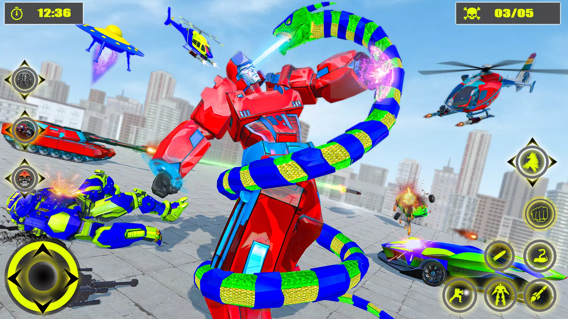 Anaconda Robot Car Robot Game Screenshots