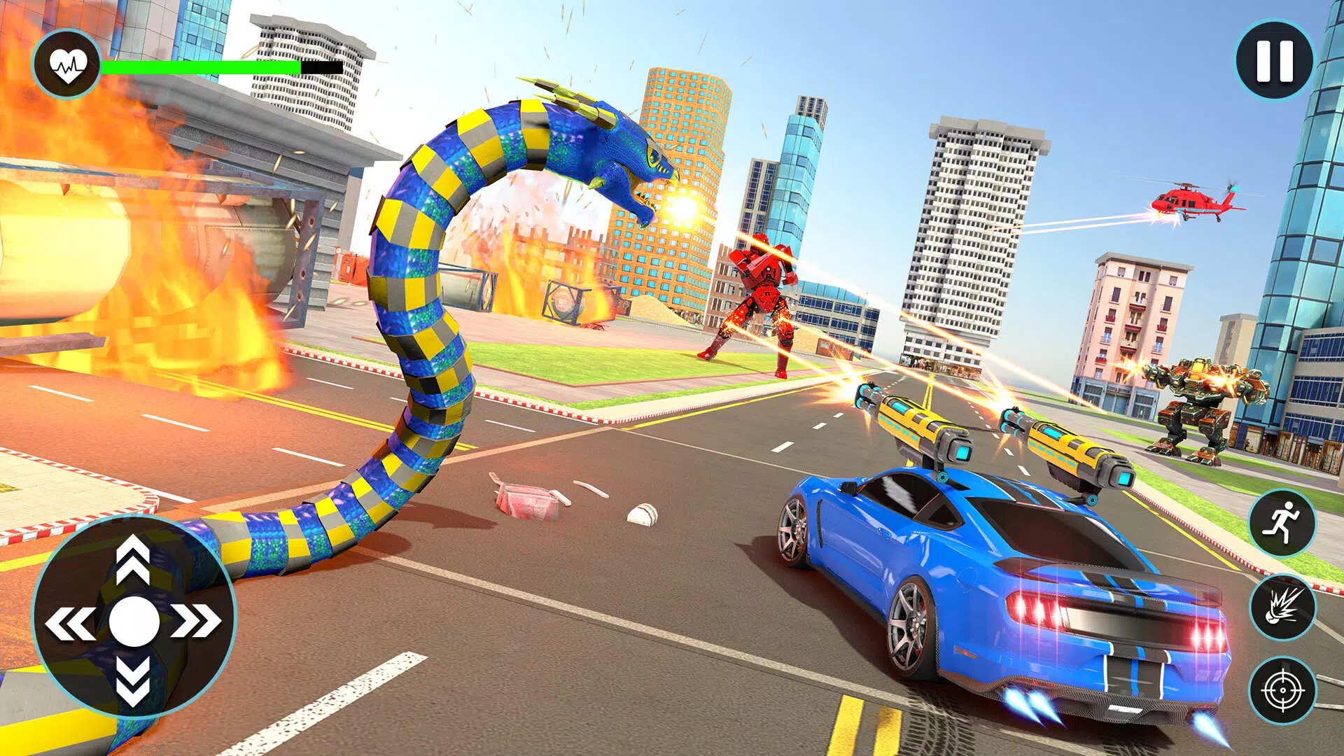 Anaconda Robot Car Robot Game Screenshots