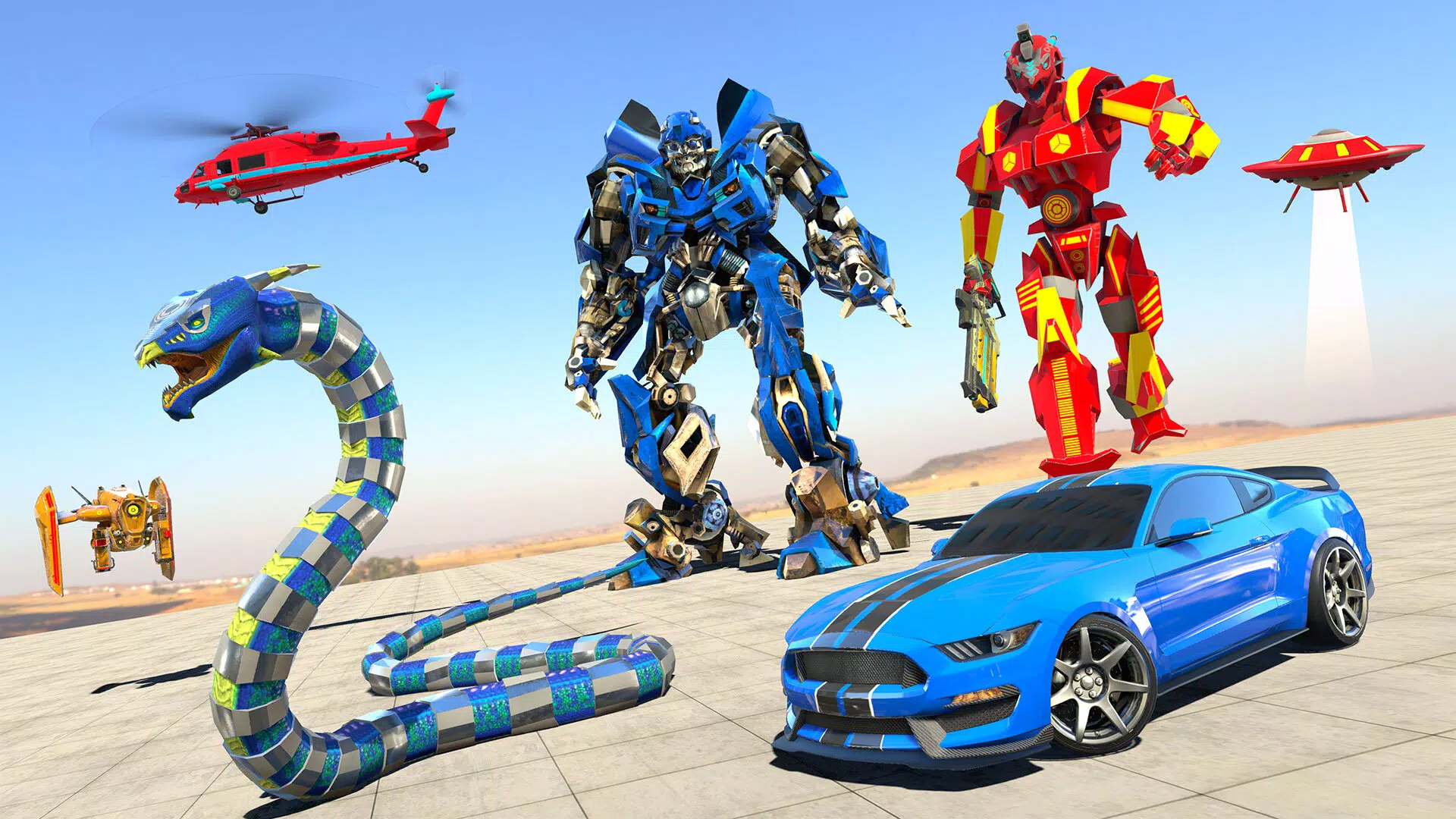 Anaconda Robot Car Robot Game Screenshots