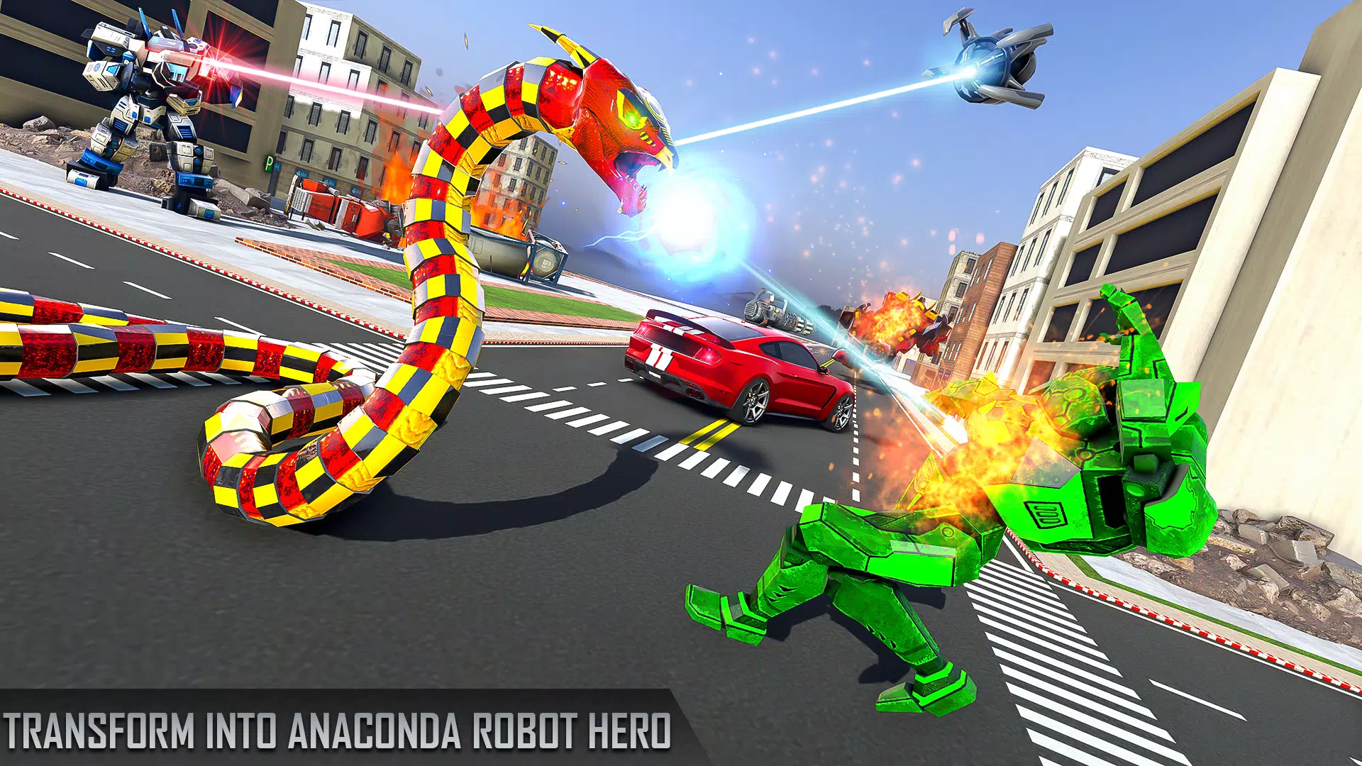 Anaconda Robot Car Robot Game Screenshots