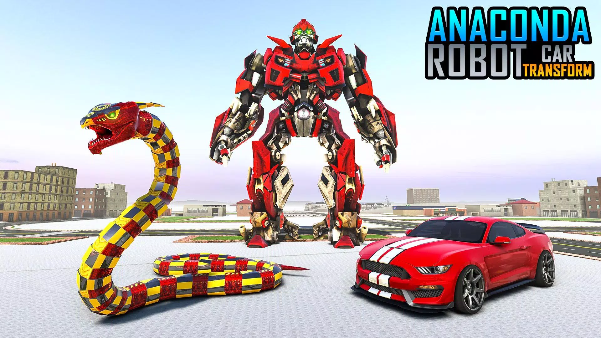 Anaconda Robot Car Robot Game Screenshots