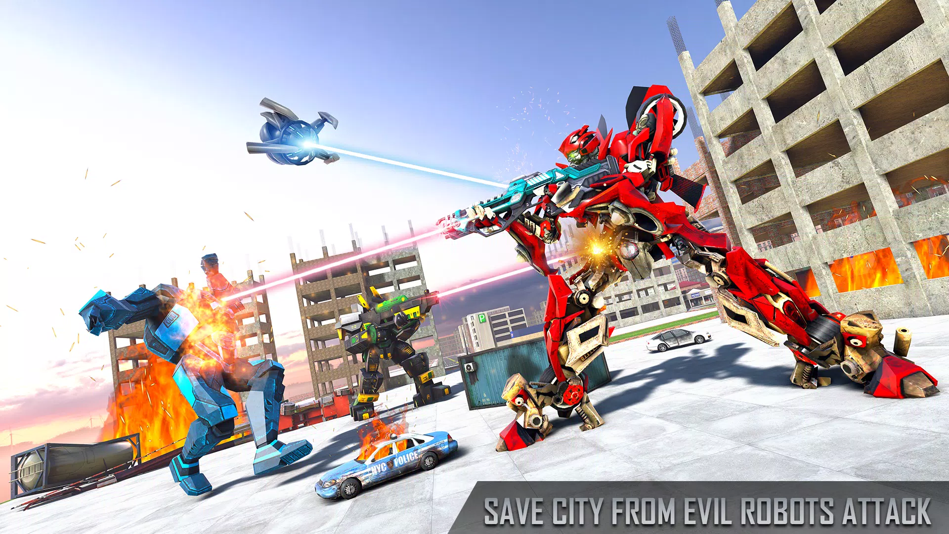 Anaconda Robot Car Robot Game Screenshots