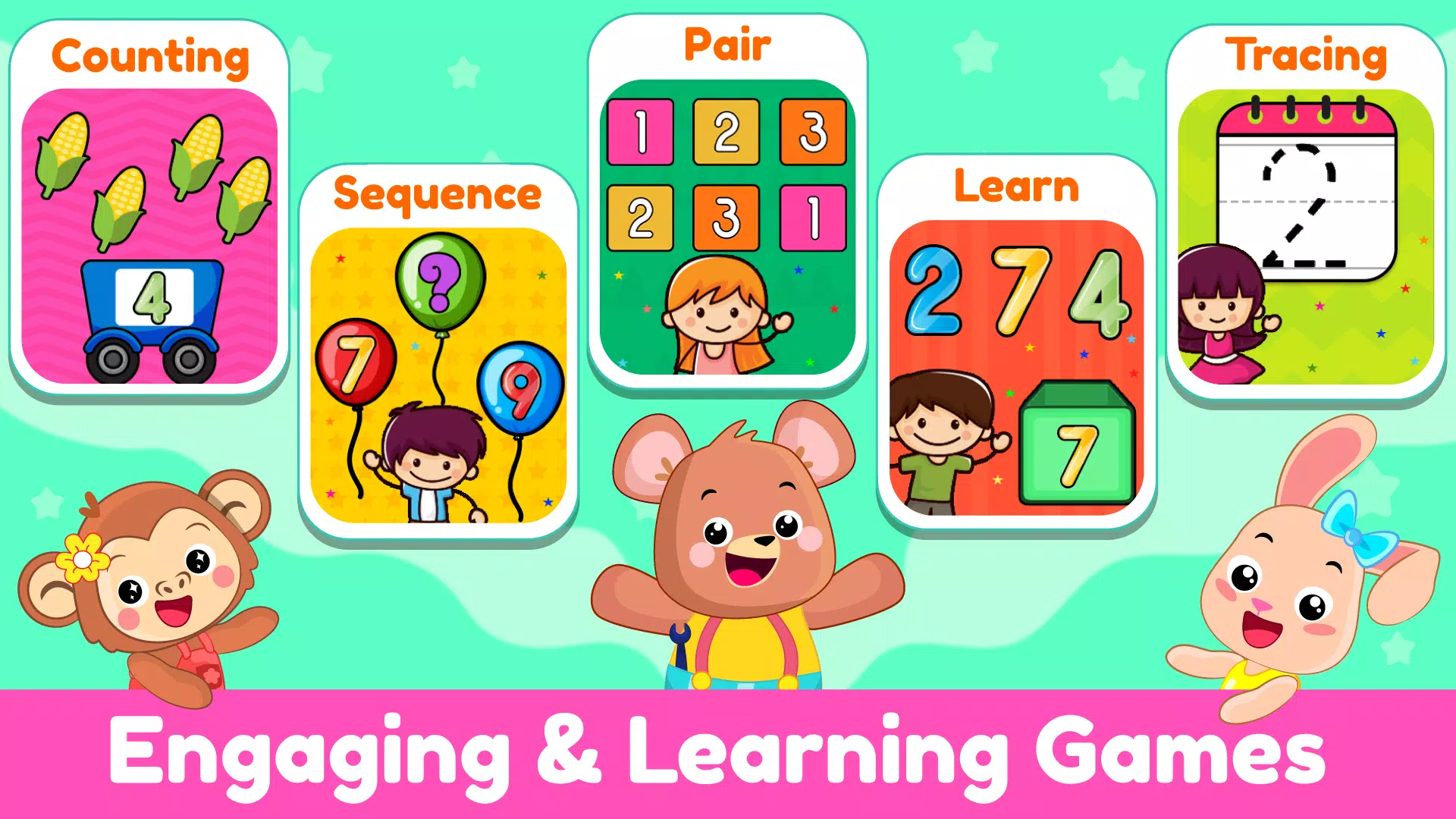 Learn 123 Numbers Kids Games Screenshots