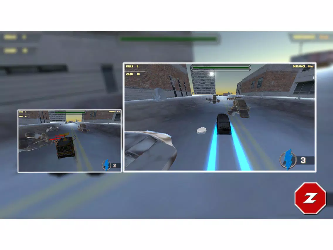Zombie Road Kill- Race and kill Zombie highway iPad  Screenshots