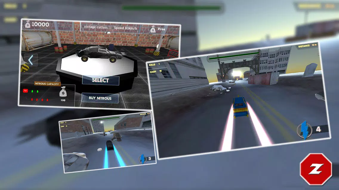 Zombie Road Kill- Race and kill Zombie highway Screenshots