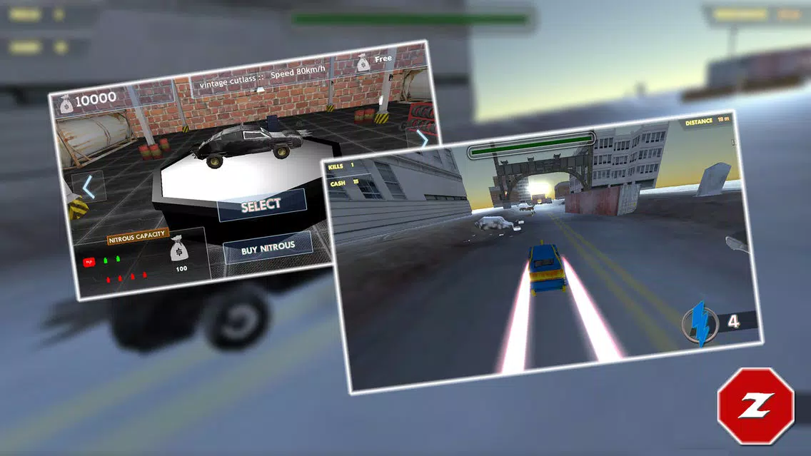Zombie Road Kill- Race and kill Zombie highway Screenshots