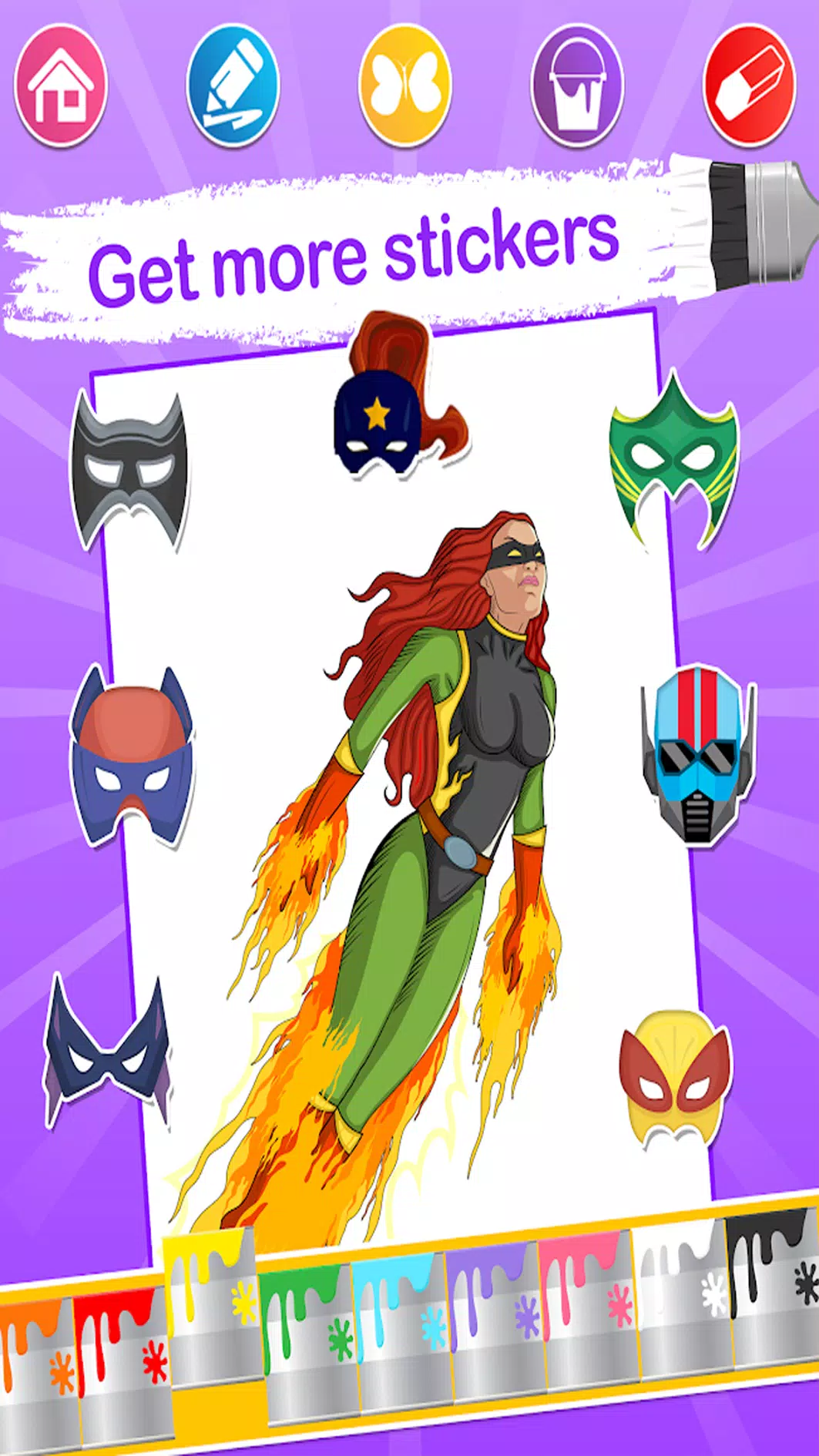 Superhero Coloring Book 2024 Screenshots