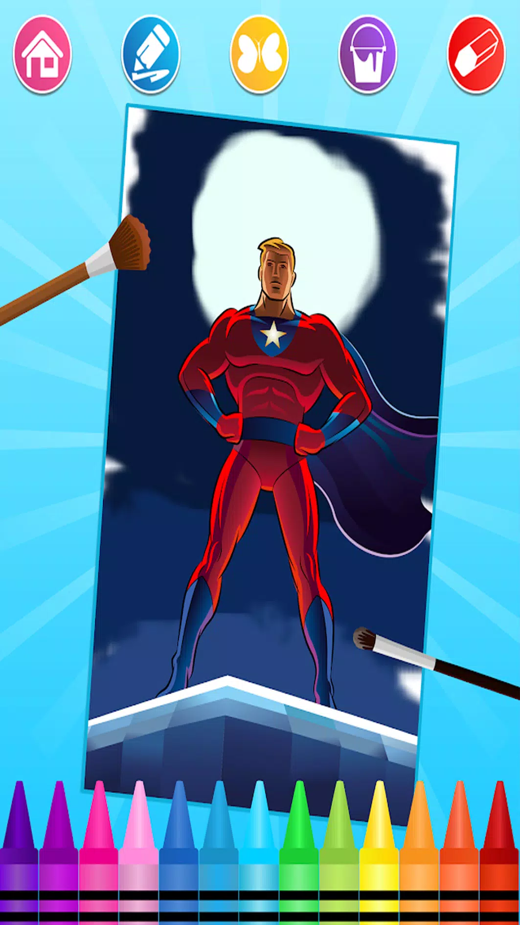 Superhero Coloring Book 2024 Screenshots
