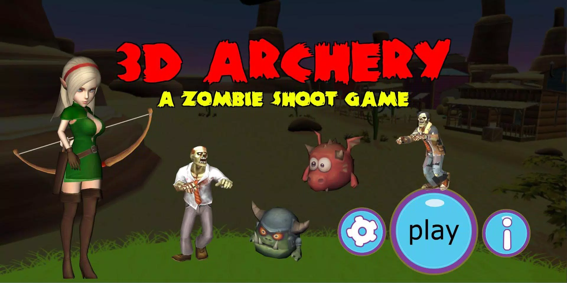 Archery-3D (Zombie Shoot) Screenshots