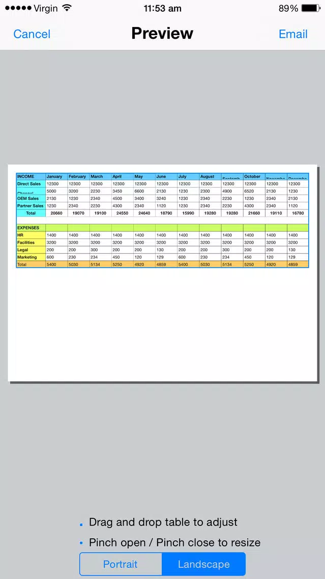 Spreadsheet touch: For Excel style spreadsheets Screenshots