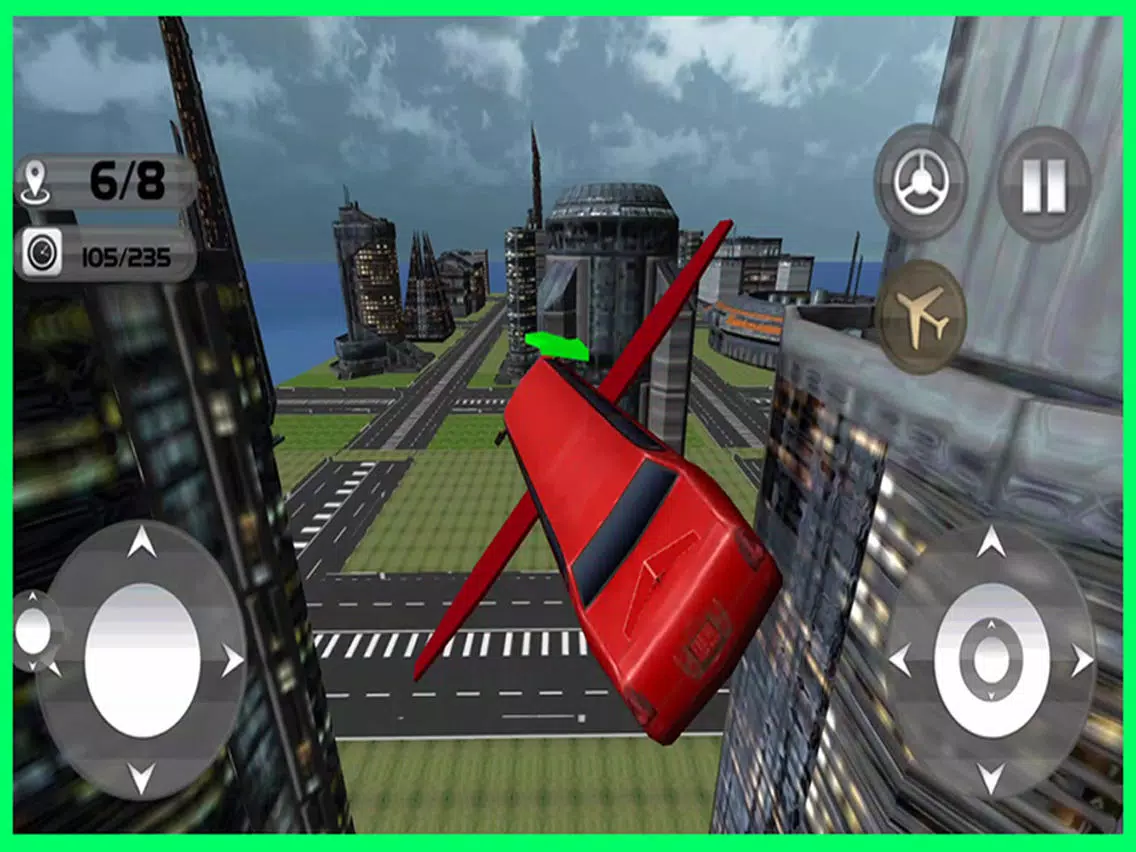 Floating Limo Flying Car Simulator - Futuristic Driving Stunts - Airplane Flight Pilot iPad Screenshots