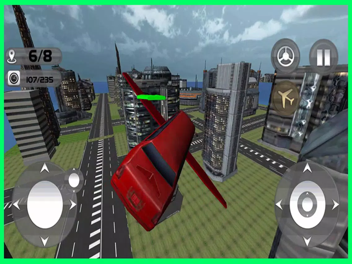 Floating Limo Flying Car Simulator - Futuristic Driving Stunts - Airplane Flight Pilot iPad Screenshots
