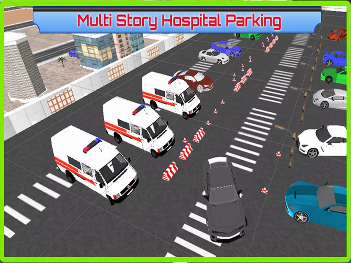 Multi-Storey Ambulance Parking - Emergency Hospital Rescue Driving Simulator iPad Screenshots
