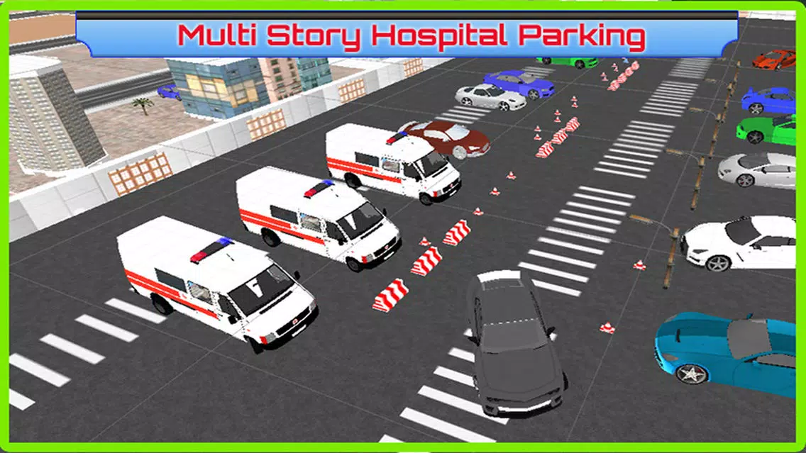 Multi-Storey Ambulance Parking - Emergency Hospital Rescue Driving Simulator Screenshots