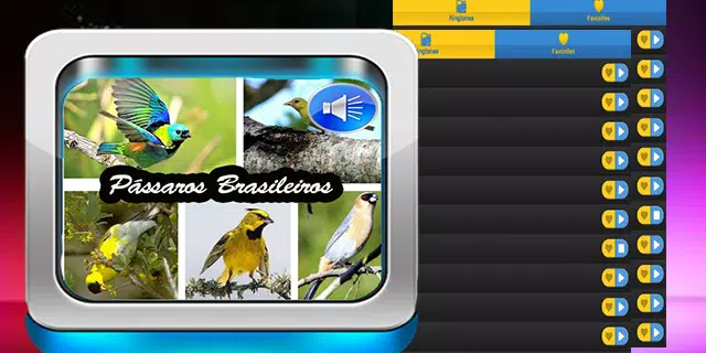 Capturas de tela do Canto Do Passaros Brasileiros