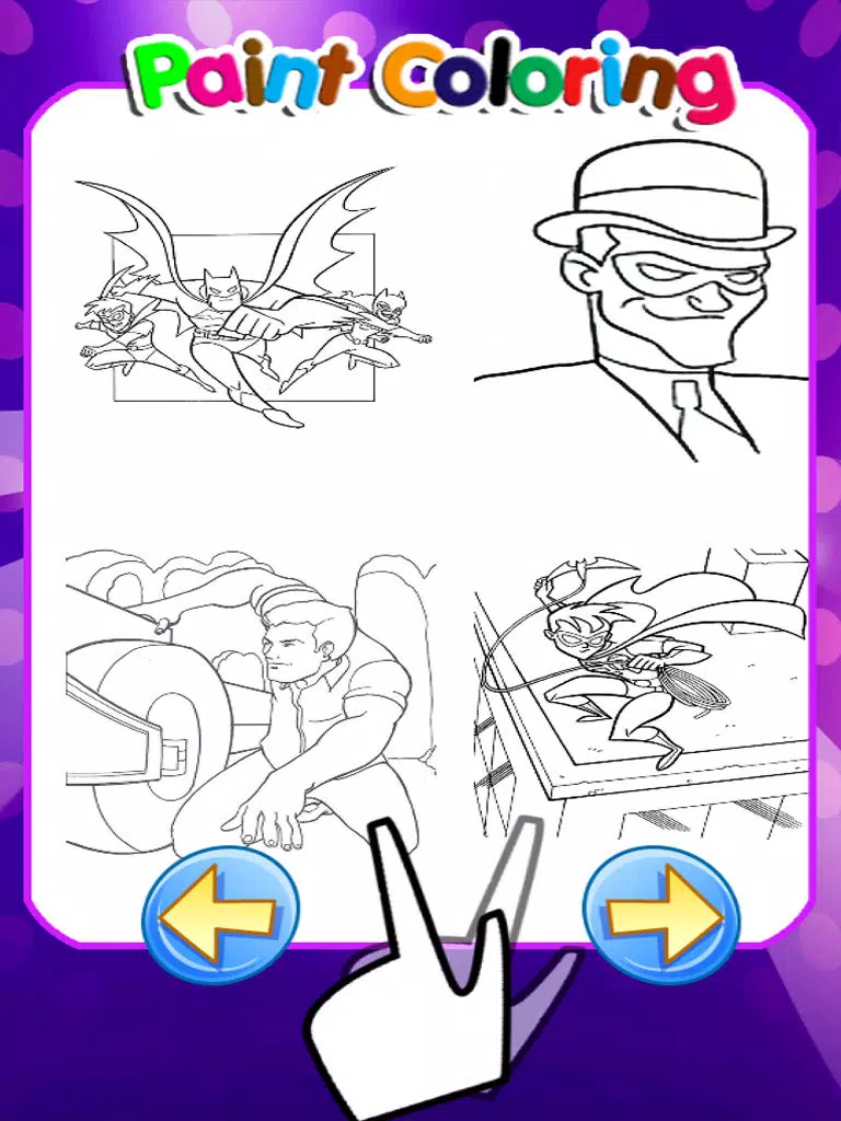 Paint Kids Hero edition iPad  Screenshots