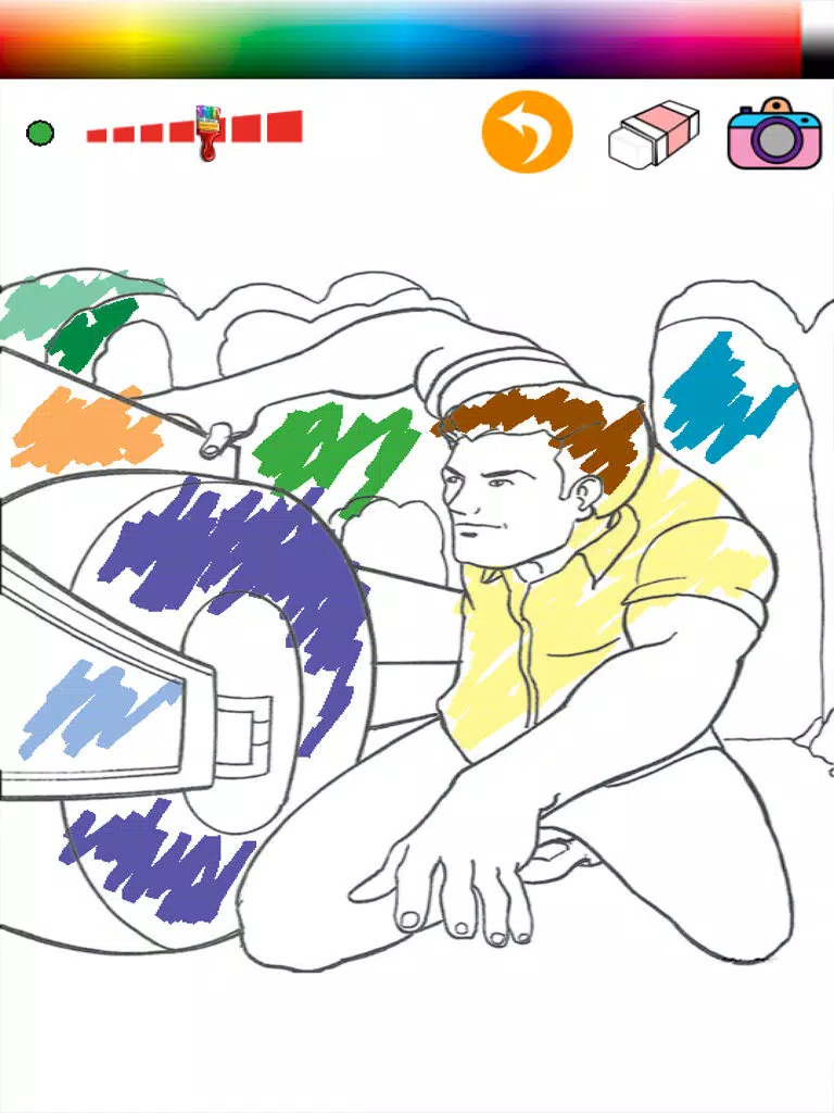 Paint Kids Hero edition iPad  Screenshots