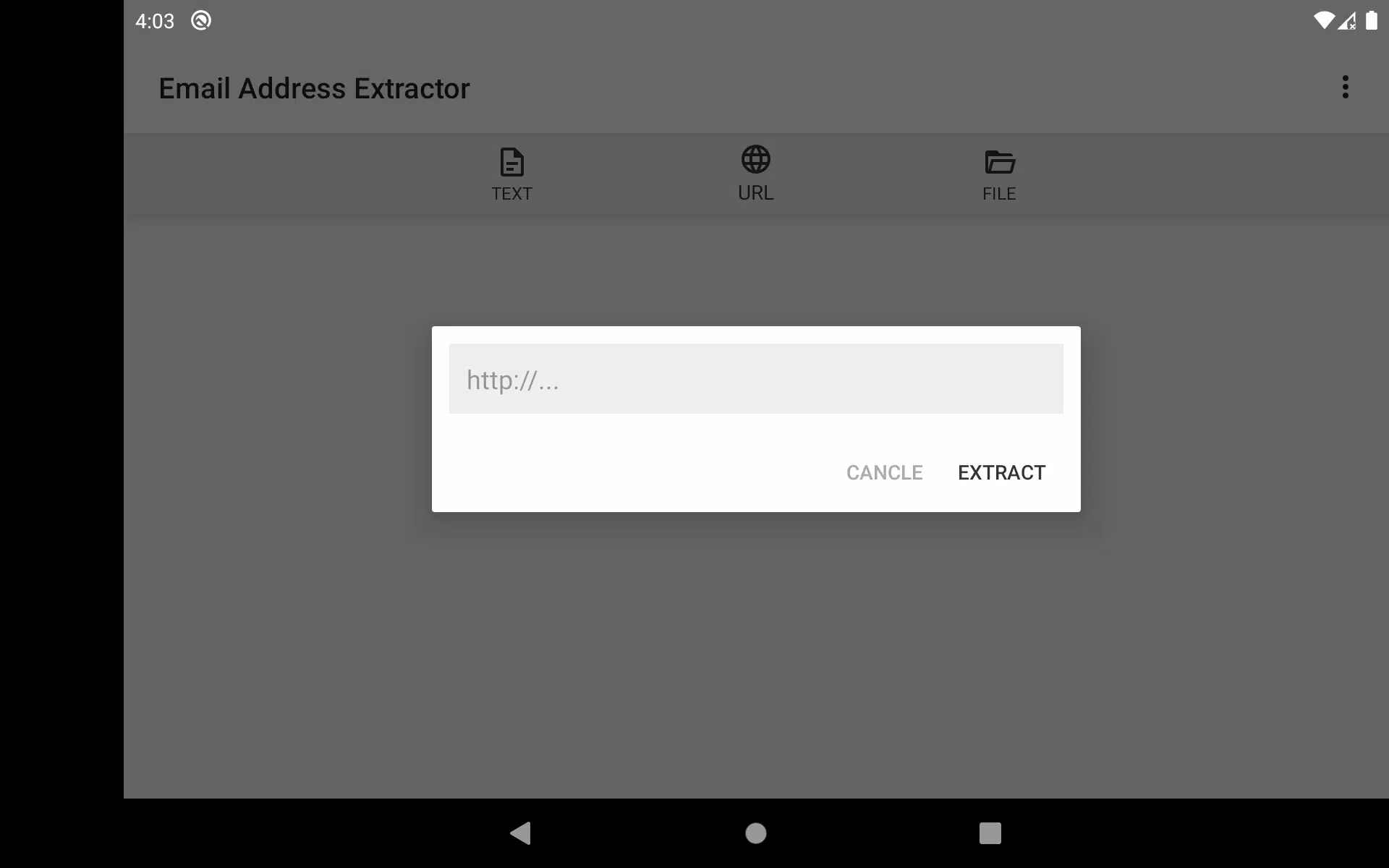 Email Address Extractor Screenshots