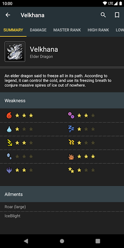 MHWorld Database Screenshots