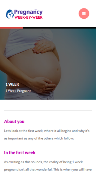 Pregnancy Week by Week Symptoms Screenshots