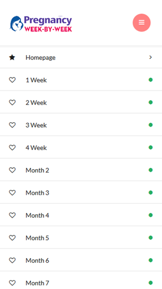 Pregnancy Week by Week Symptoms Screenshots