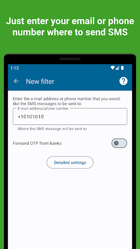SMS forwarder auto to PC/phone Screenshots