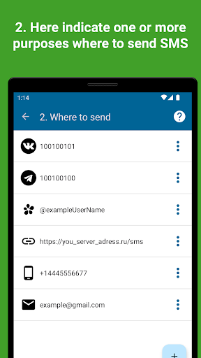 SMS forwarder auto to PC/phone Screenshots