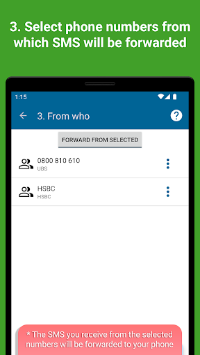 SMS forwarder auto to PC/phone Screenshots