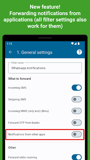 SMS forwarder auto to PC/phone Screenshots
