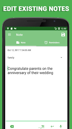 Voice notes Screenshots
