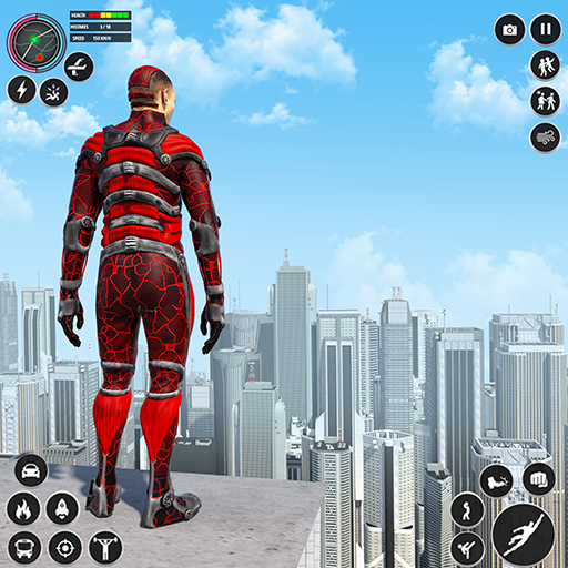 Flying Robot Hero Rescue Game Flying Robot Hero Rescue Game