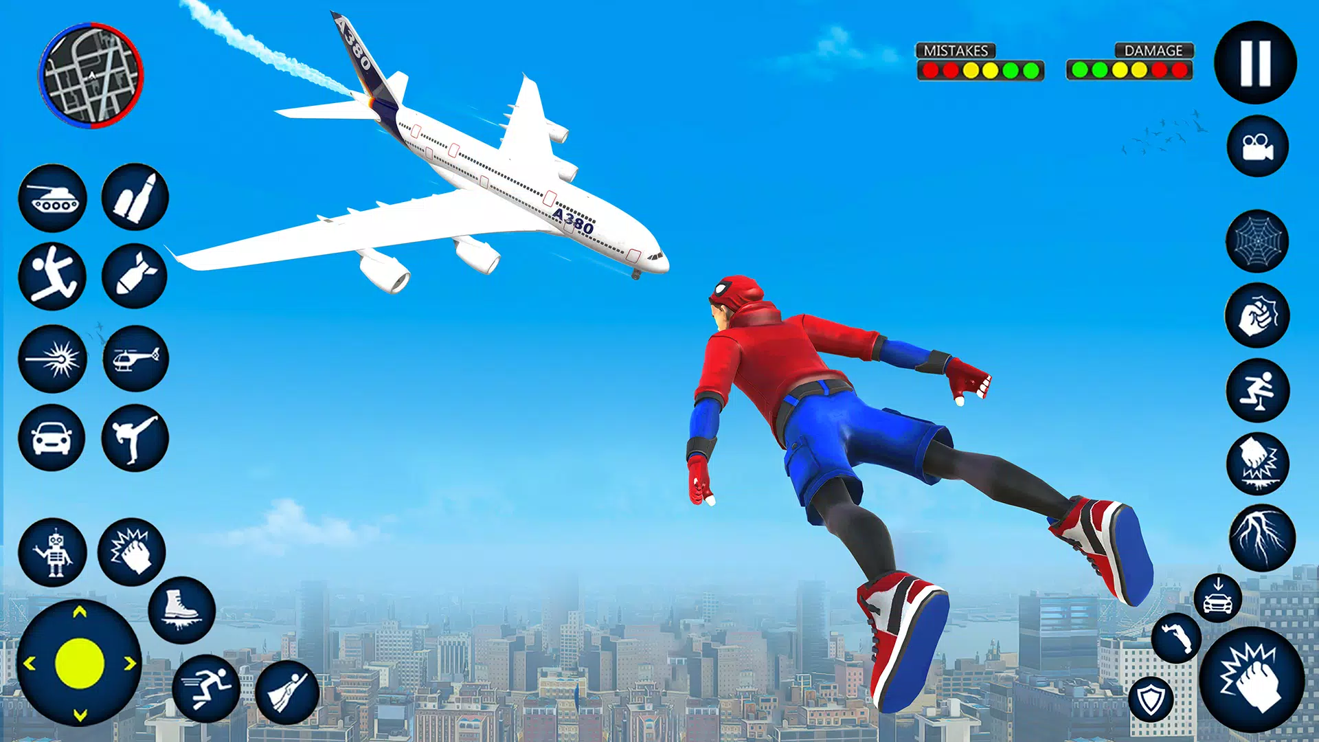 Flying Robot Hero Rescue Game Screenshots