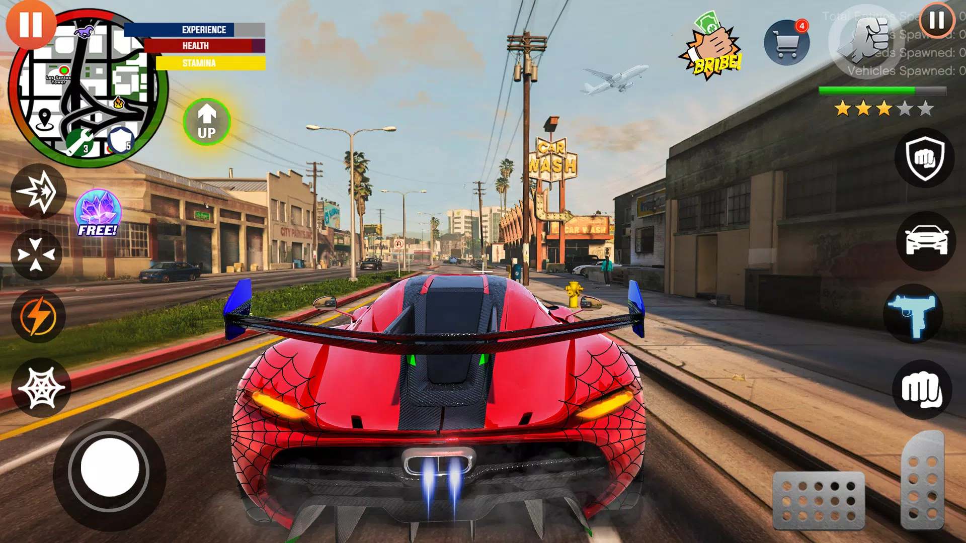 Flying Robot Hero Rescue Game Screenshots
