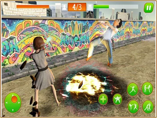 Tangkapan skrin Mayhem Young Fighter iPad 