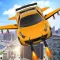 Flying Car War Simulator: Robot Driving Games