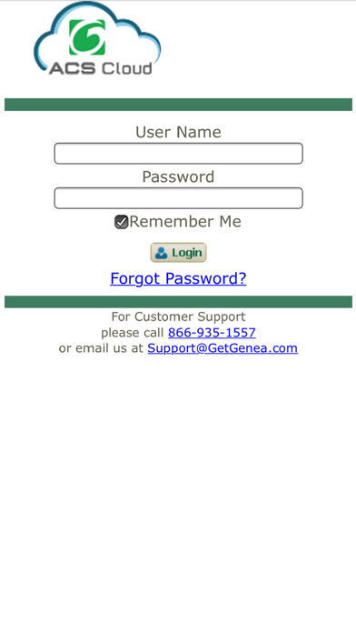 Genea ACS Cloud Screenshots