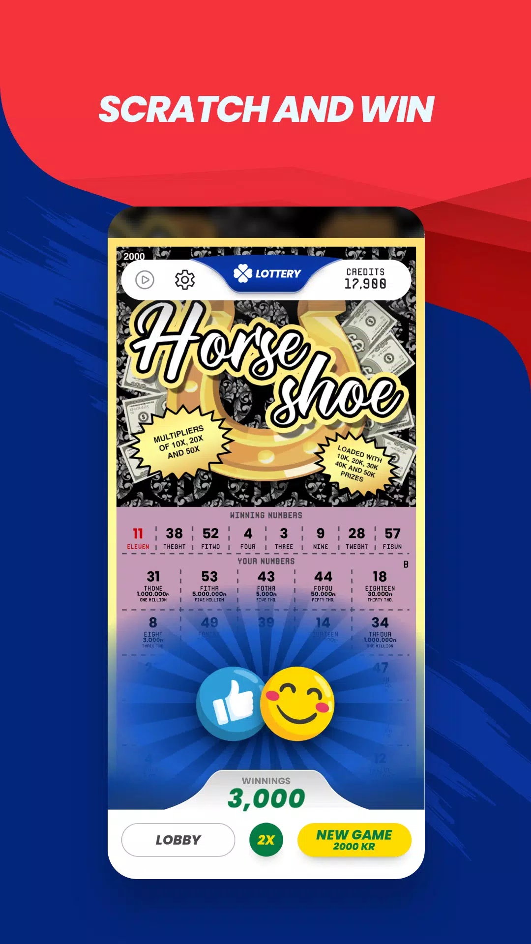 Kaparós Lottery Scratch Cards Screenshots
