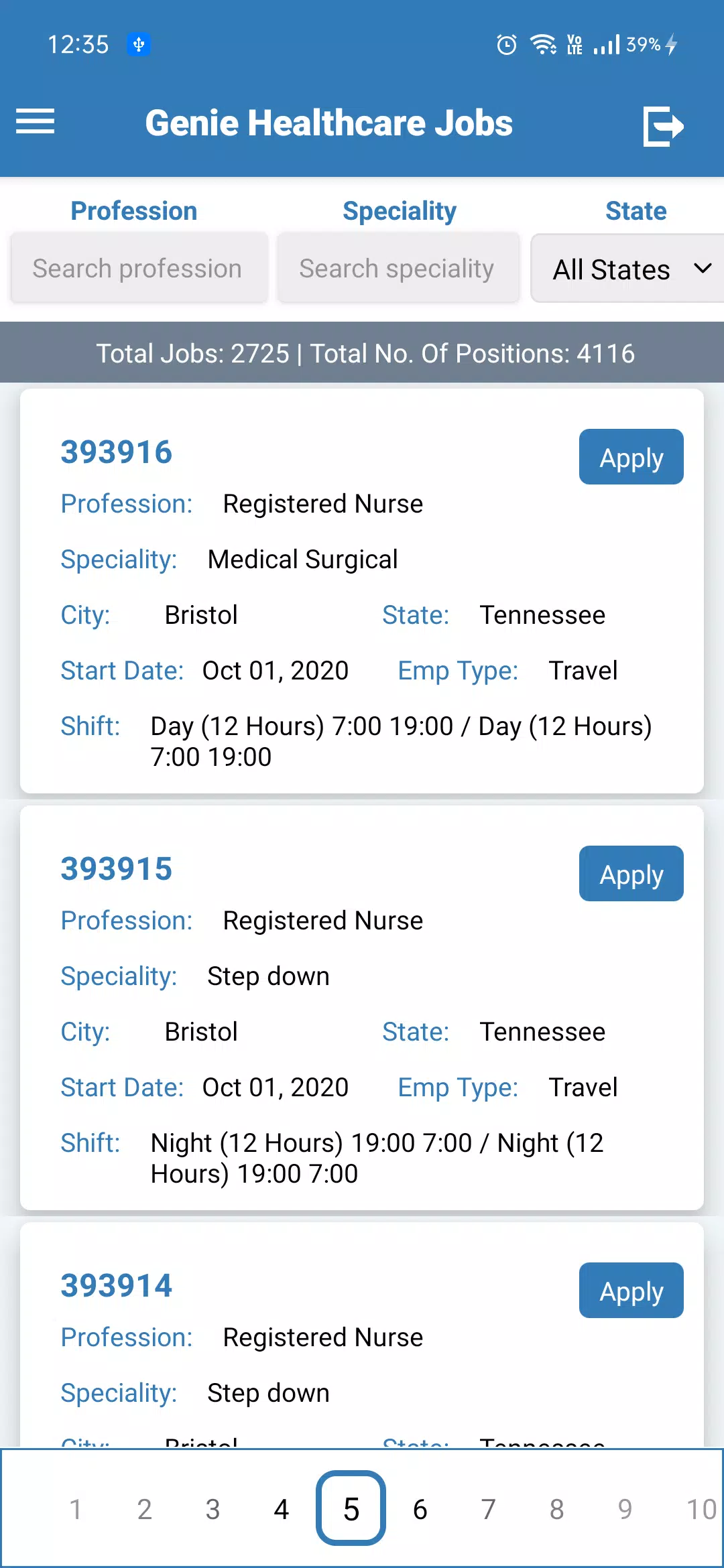 Genie Healthcare Jobs Screenshots