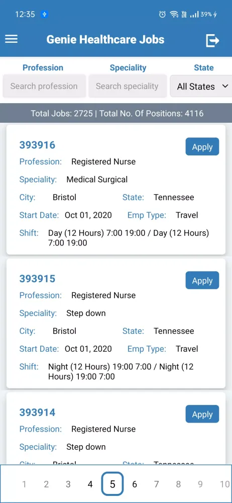 Genie Healthcare Jobs Screenshots
