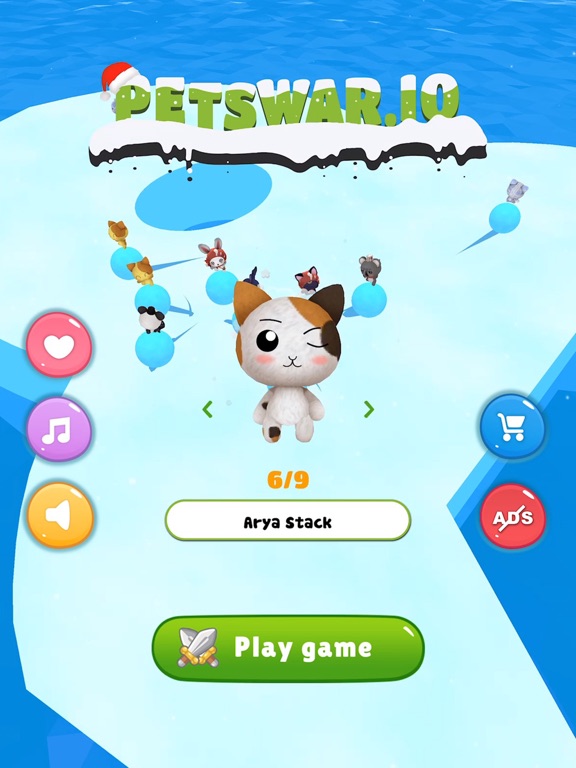 Petwar.io - Snowball war iPad 应用截图